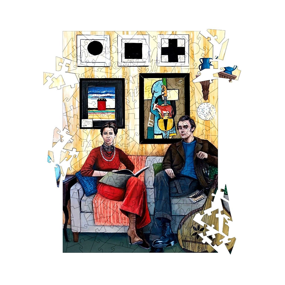 Дерев’яний пазл В гостях у Малевича